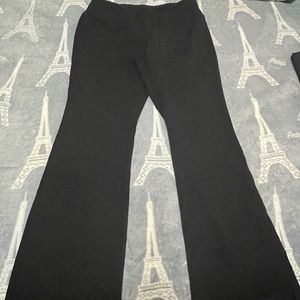 Black leggings with bell bottoms